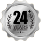 24-years stamp