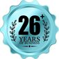 26-years stamp