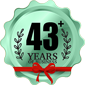 43-years stamp